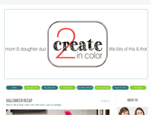 Tablet Screenshot of 2createincolor.com
